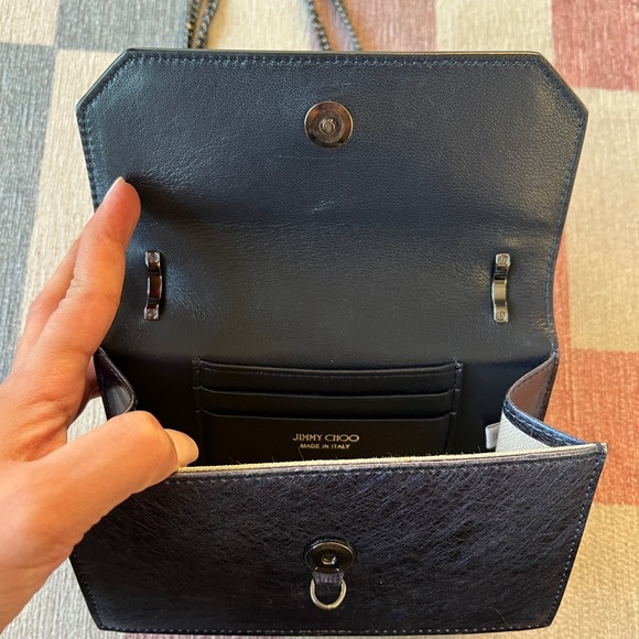 Jimmy choo Finley metalicblue - Picture 2 of 8